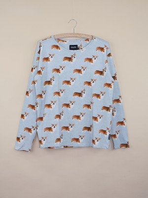 Corgi Time T-shirt lange mouwen Dames from SNURK