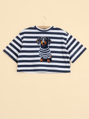 Pierre Cropped T-Shirt Kids from SNURK