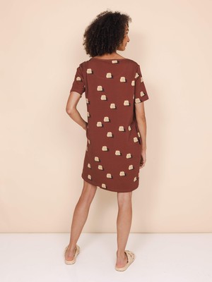 Sandy Castles T-shirt Dress Dames from SNURK