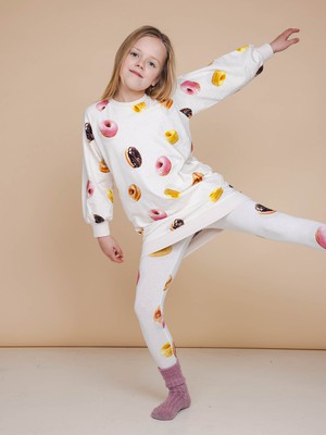 Donuts Sweater Dress en Legging set Kids from SNURK