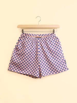 Check V-neck T-shirt en Shorts set Dames from SNURK