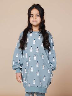 Mr Snowman Sweater Dress Kids via SNURK