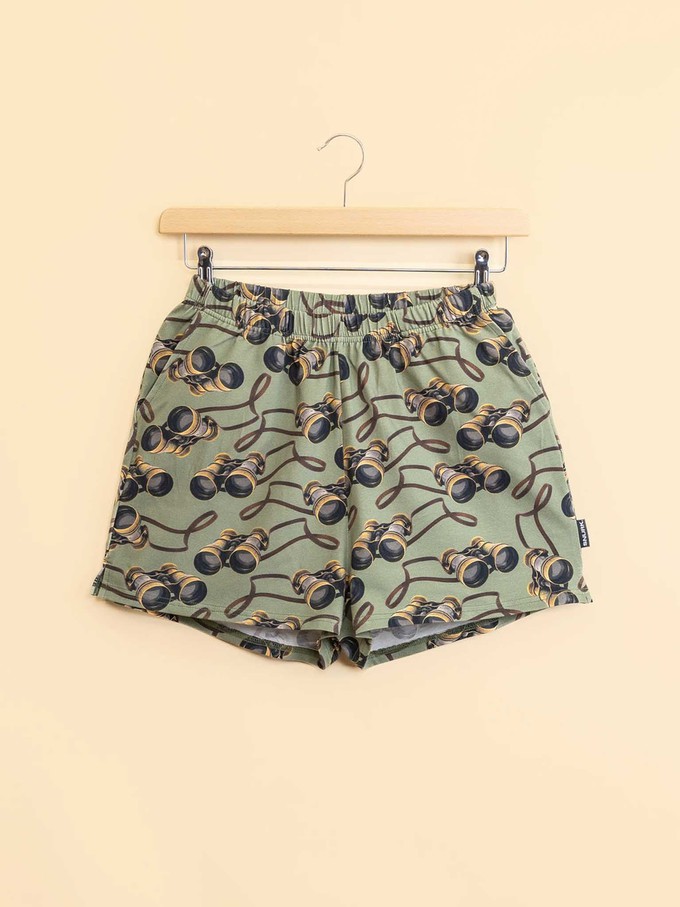 Binoculars Cropped T-shirt en Shorts set Dames from SNURK