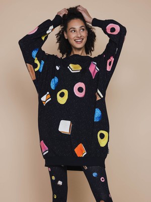 Drop It Sweater Dress en Legging set Dames from SNURK