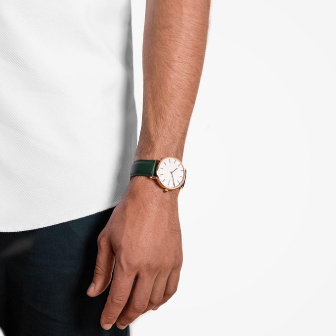 White Solar Watch | Black Mesh from Solios Watches