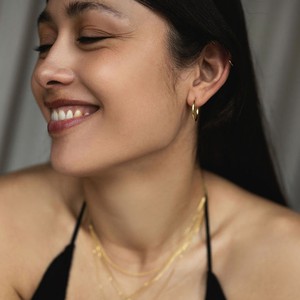Earhoops easy - Gold 14k from Solitude the Label