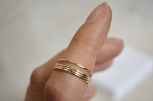 Ultra Thin Stacking Ring - Gold 14k from Solitude the Label