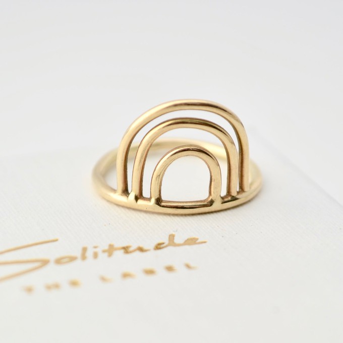 Rainbow Ring - Gold 14k from Solitude the Label
