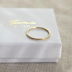 Hammered Ring - Gold 14k van Solitude the Label