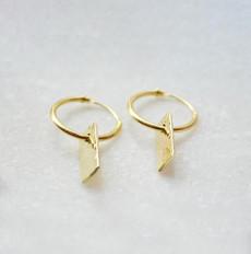 Goldsmith Earhoops - Gold 14k van Solitude the Label