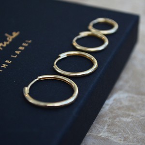 Earhoops easy - Gold 14k from Solitude the Label