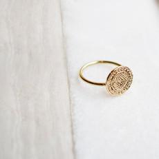 Coin Ring - Gold 14k van Solitude the Label
