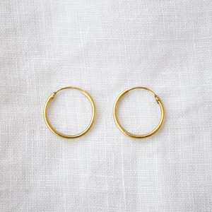 Earhoops - Gold 14k from Solitude the Label