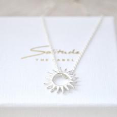 Sun Necklace - Silver van Solitude the Label