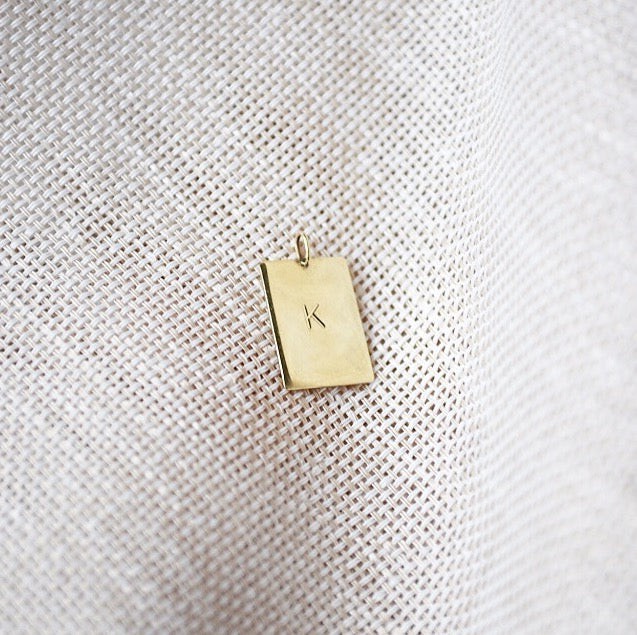 Initial Necklace - 14k Gold from Solitude the Label