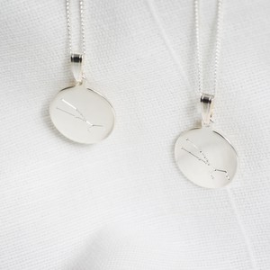 Zodiac Necklace (Choose your own sign) - Silver or Gold 14k from Solitude the Label