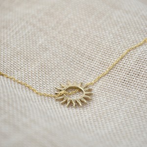 Sun Necklace - Gold 14k from Solitude the Label