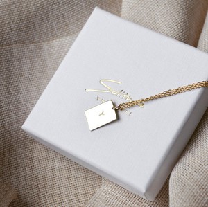 Initial Necklace - 14k Gold from Solitude the Label