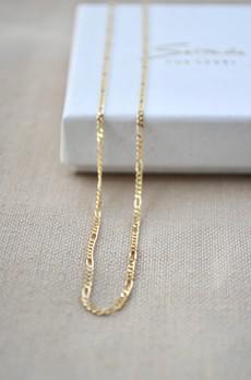 Chunky Figaro Necklace - Gold 14k van Solitude the Label