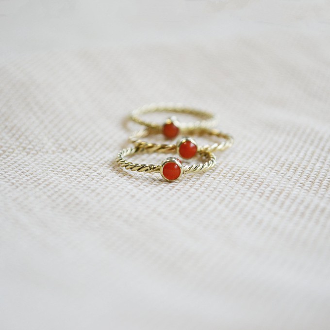 Coral Ring - Gold 14k from Solitude the Label