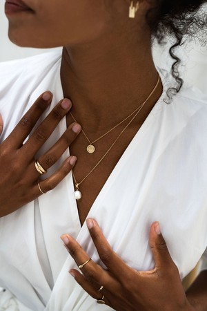 Pearl Necklace - Gold 14k from Solitude the Label