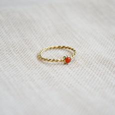 Coral Ring - Gold 14k van Solitude the Label