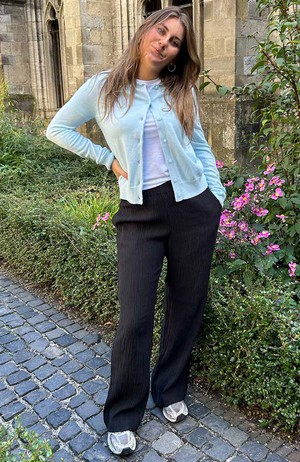 Hava Crinkle broek zwart from Sophie Stone