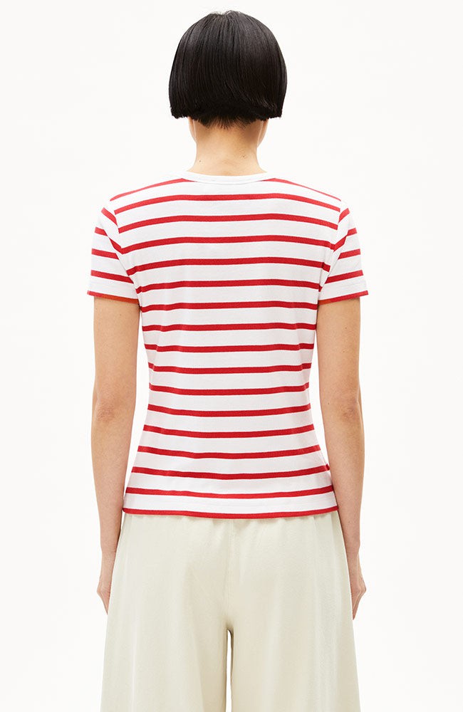 Kardaa stripes shirt white coral from Sophie Stone
