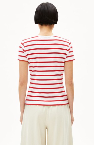 Kardaa stripes shirt white coral from Sophie Stone