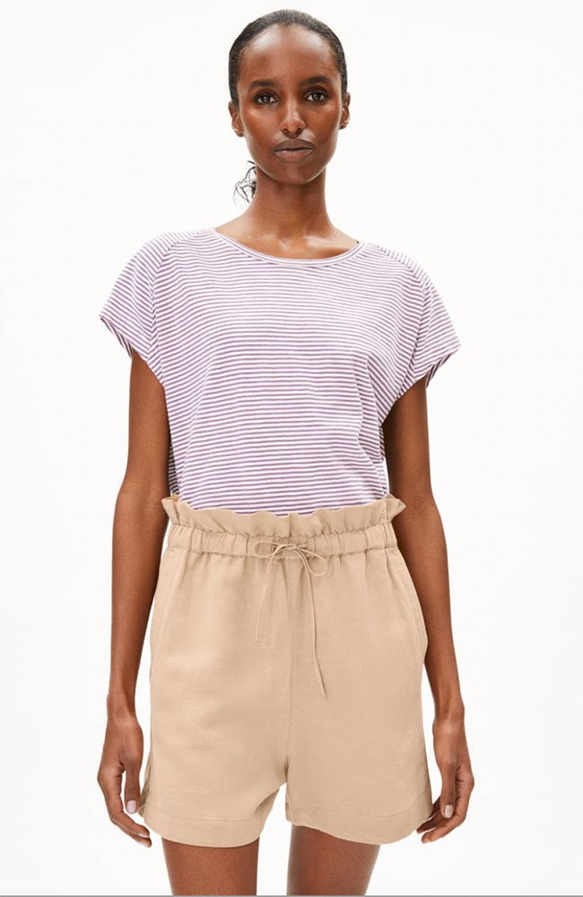 Oneliaa stripes t-shirt sunset sky from Sophie Stone