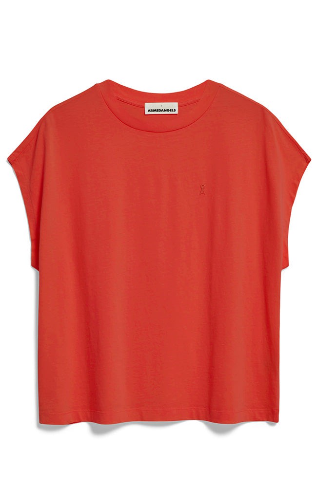 Inaara t-shirt poppy red from Sophie Stone