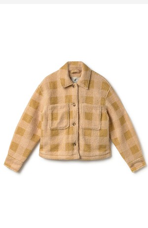 Hoben jas mustard check from Sophie Stone