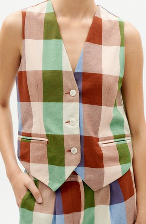 Edith gilet colorful from Sophie Stone