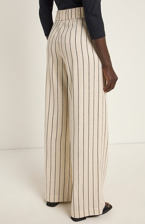 Linnen broek stripes cream from Sophie Stone