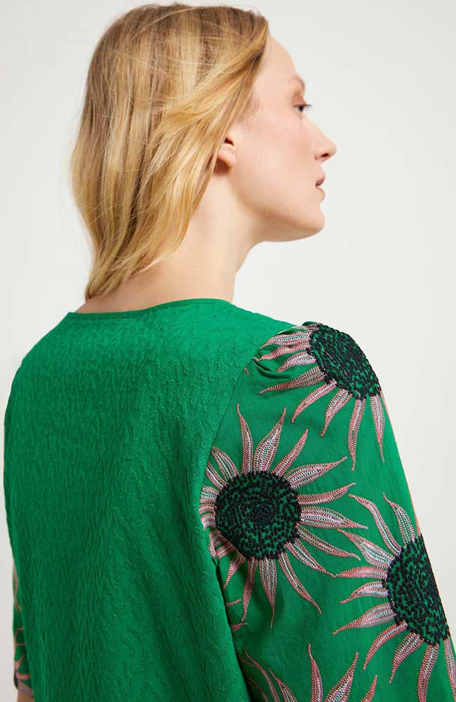 Blouse bloem groen from Sophie Stone