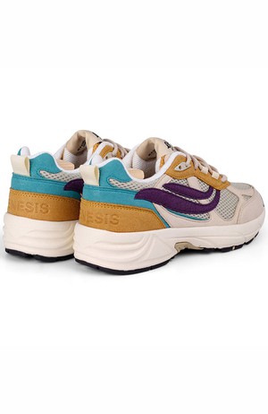 G-eco '99 Multi Flowers Sand/Wheat/Purple/Petrol from Sophie Stone