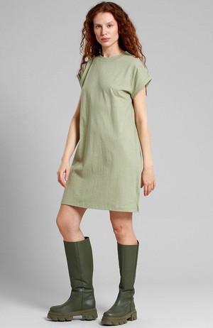 Eksta hemp jurk green from Sophie Stone