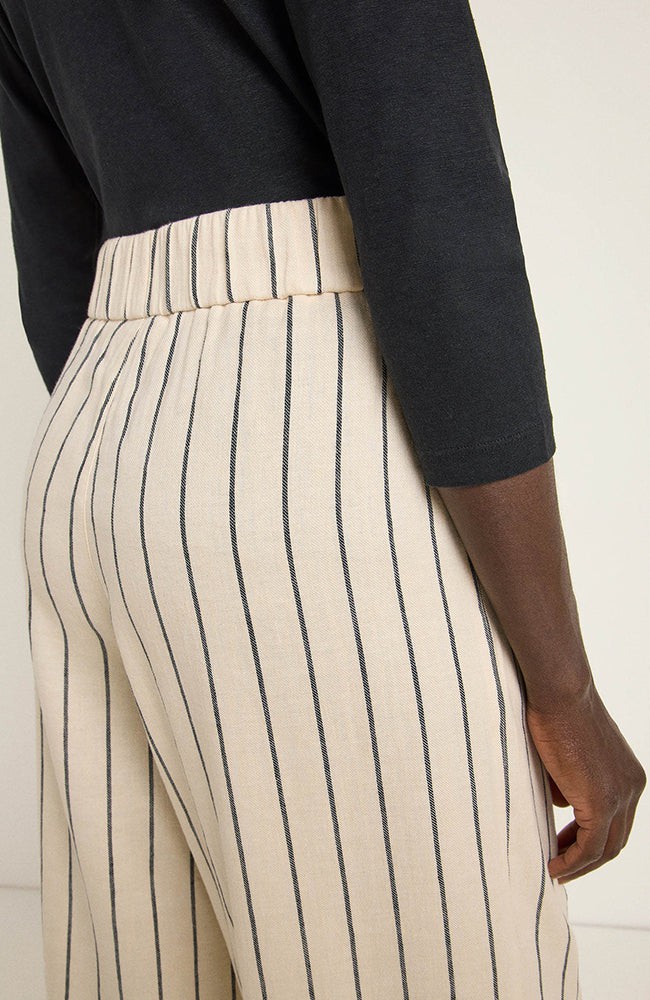 Linnen broek stripes cream from Sophie Stone