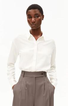 Larisaana longsleeve blouse wit via Sophie Stone