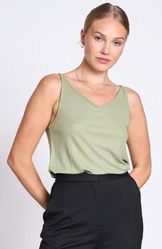 Triangle top pale olive via Sophie Stone