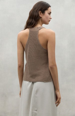 Cidro knit top bruin from Sophie Stone