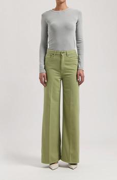 Sara High Loose Flow Olive via Sophie Stone