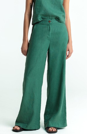 Lilian broek linnen bistro green from Sophie Stone
