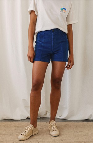 Cockatoo rib shorts ultramarine from Sophie Stone