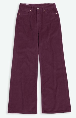 Jane cord broek mauve wine from Sophie Stone