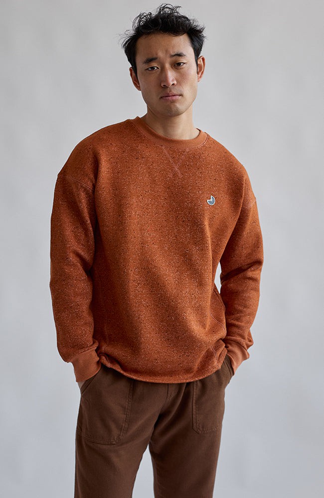 Dundrum trui umber orange from Sophie Stone