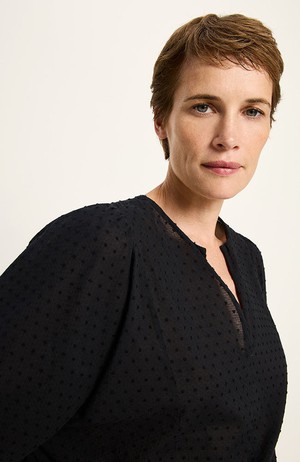 Blouse structuur zwart from Sophie Stone