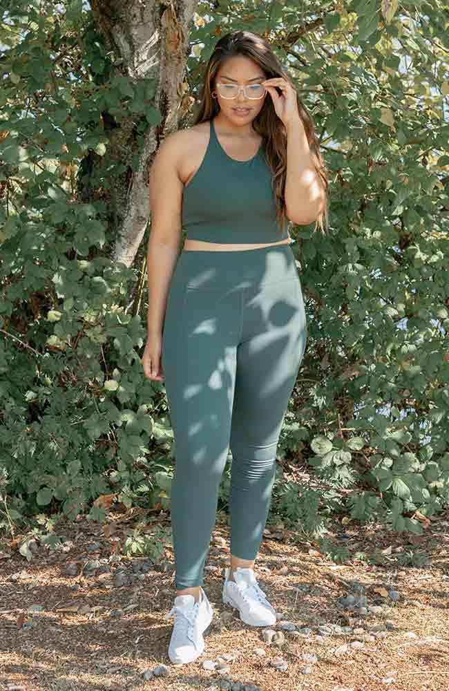 Compressive high-rise leggings moss from Sophie Stone