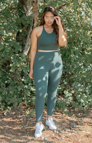 Compressive high-rise leggings moss from Sophie Stone