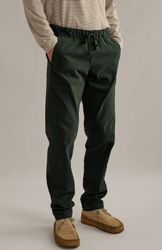 Kuhn chino broek dark green via Sophie Stone